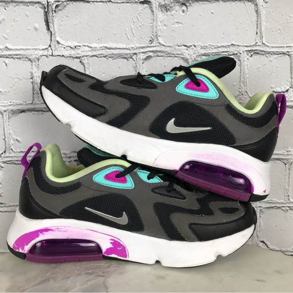 Nike Air Max 200 Thunder Kids Unisex Grey Aurora Sneakers Size 5Y AT5627-004 - Picture 6 of 13